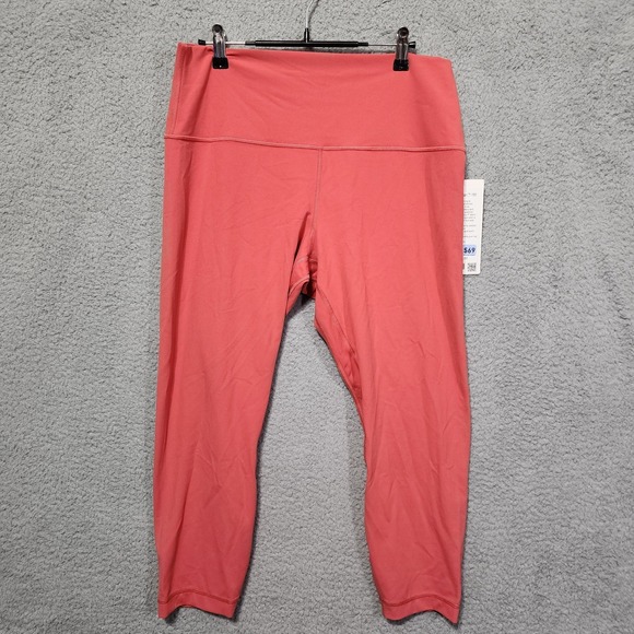 Lululemon Align High-Rise Stretch Crop 23" Jogger Women's Size 14 Pink Blush NWT - Picture 1 of 4